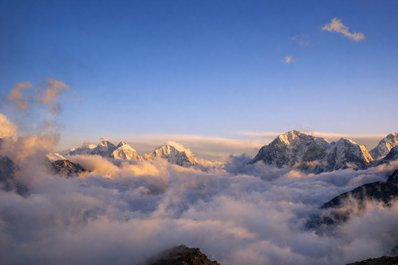 Everest sunset from Kala Patthar