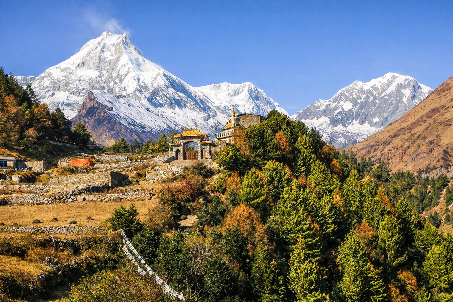 Manaslu Circuit Trek trekking route